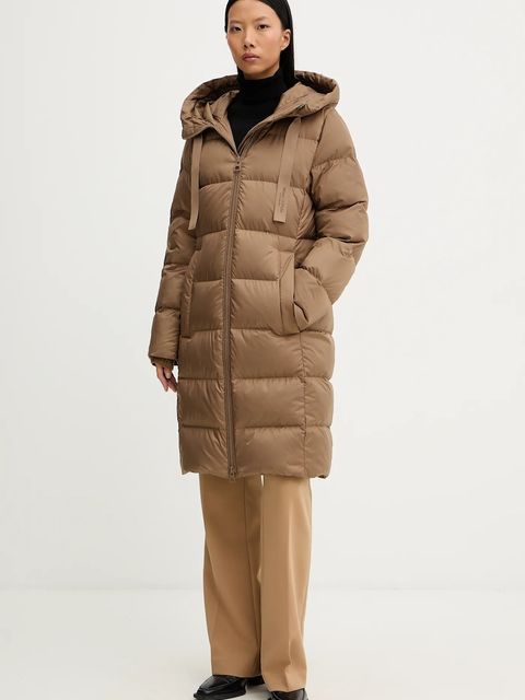 Marc O'Polo kurtka puchowa kolor brązowy zimowa 511032971095