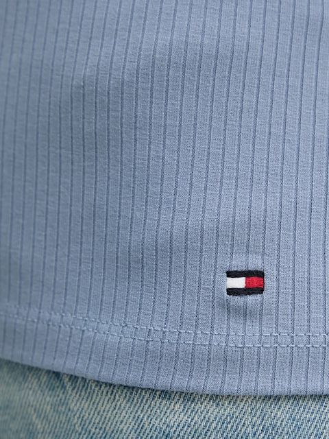 Tommy Hilfiger t-shirt damski kolor niebieski WW0WW45731