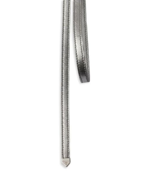 Prada buckle leather belt - Grey - zdjęcie produktu nr 2