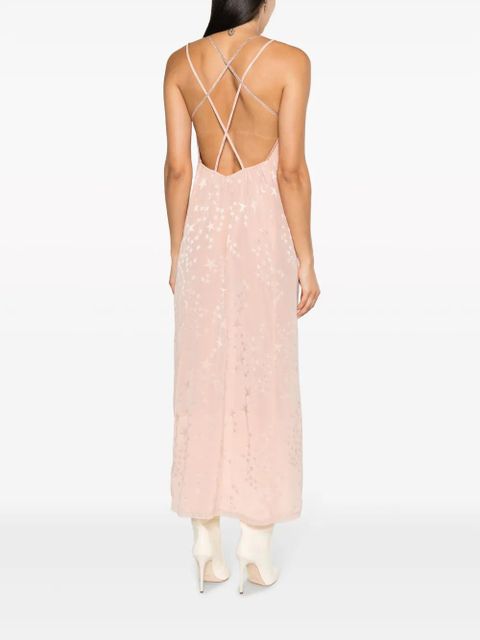 Zadig&Voltaire Rohal star-jacquard silk dress - Pink