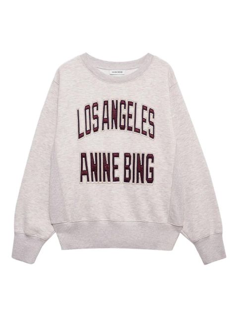 ANINE BING Harry long-sleeve cropped sweatshirt - Grey - zdjęcie produktu nr 1
