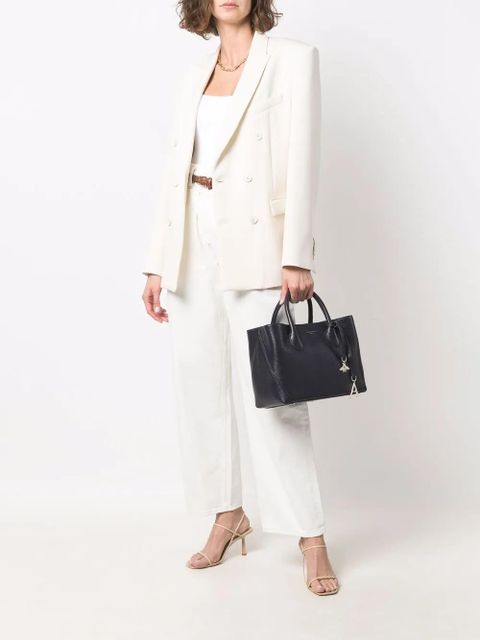 Aspinal Of London Midi London pebble-texture tote bag - Blue - zdjęcie produktu nr 2