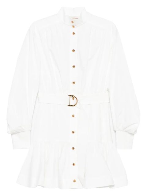 ZIMMERMANN belted button-front mini dress - White - zdjęcie produktu nr 1