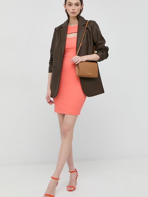 Guess sukienka LANA kolor pomarańczowy mini dopasowana WBYK95 KB9E2