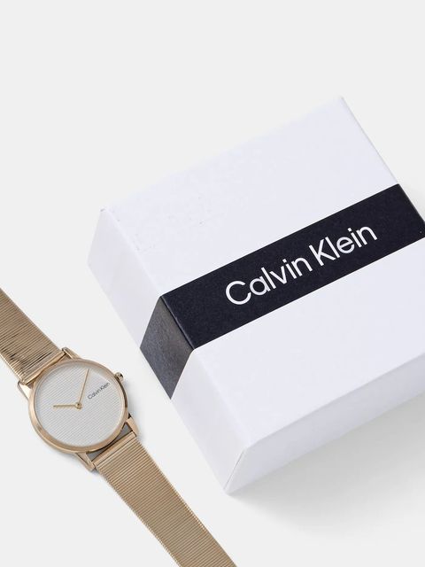 Calvin Klein zegarek damski kolor złoty 25100035