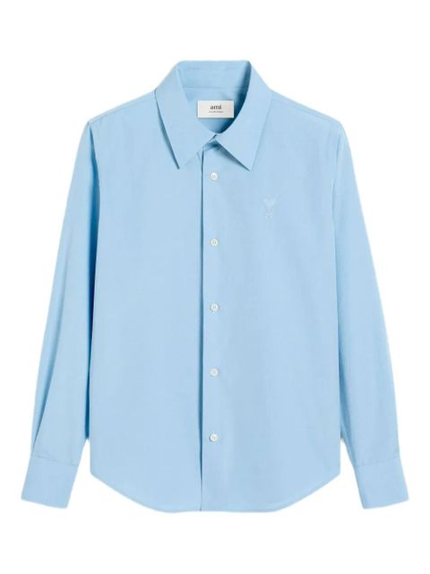AMI Paris Ami de Coeur cotton shirt - Blue - zdjęcie produktu nr 1