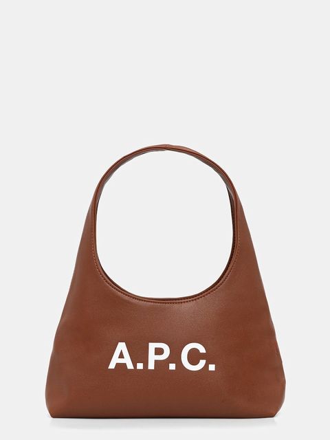 A.P.C. torebka baby ninon shoulder kolor brązowy PUAAT.F67027 - zdjęcie produktu nr 1