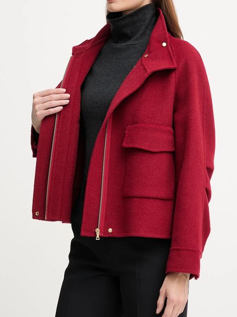 Marc Aurel kurtka z dodatkiem wełny kolor czerwony przejściowa 4474-1000-93348