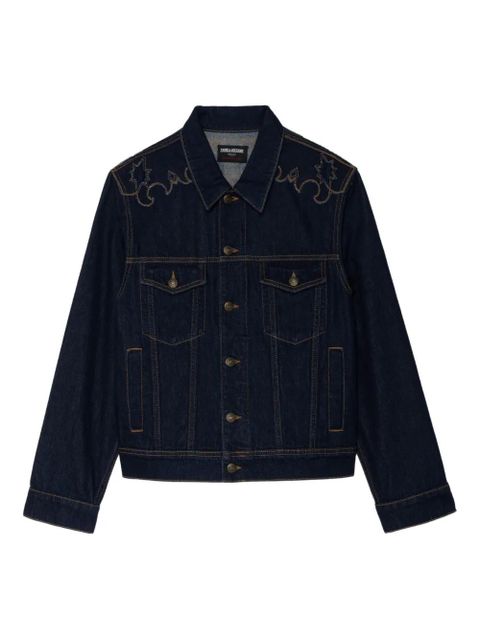 Zadig&Voltaire embroidered denim jacket - Blue - zdjęcie produktu nr 1