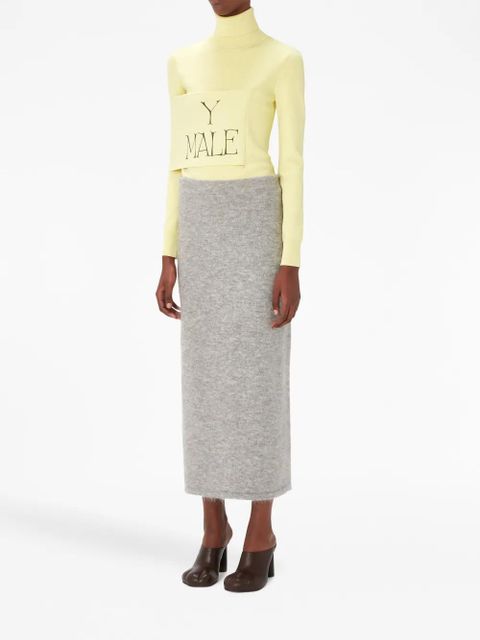 JW Anderson side-slit tube skirt - Grey