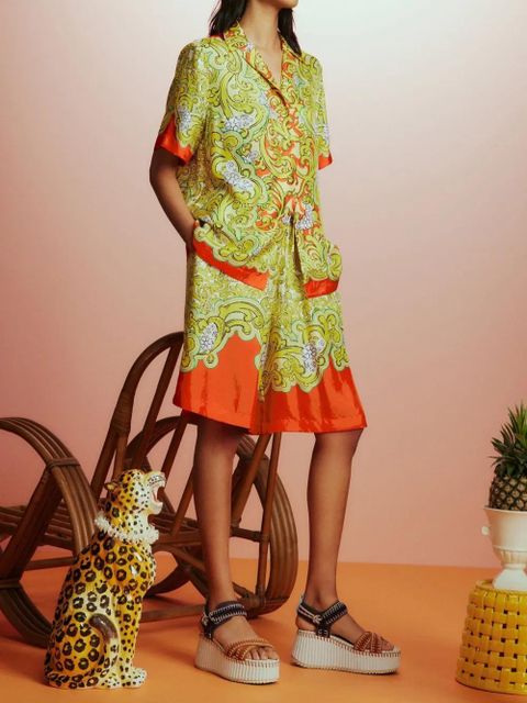 ALEMAIS Sierra silk shorts - Yellow
