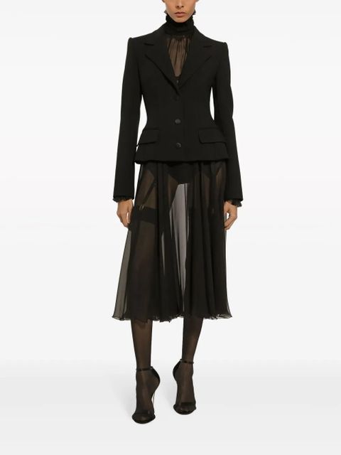 Dolce & Gabbana virgin wool-blend blazer - Black