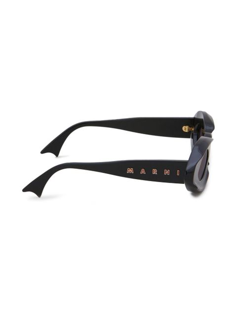 Marni Eyewear logo-print sunglasses - Black - zdjęcie produktu nr 2
