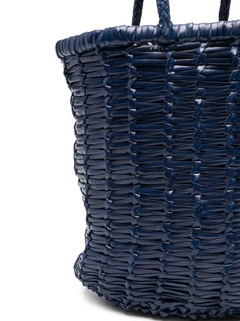 DRAGON DIFFUSION woven leather bucket bag - Blue