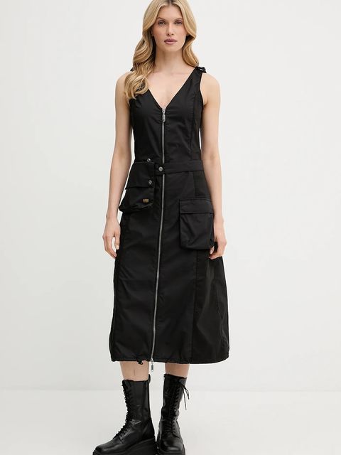 G-Star sukienka kolor czarny midi prosta D26288-D308 - zdjęcie produktu nr 1