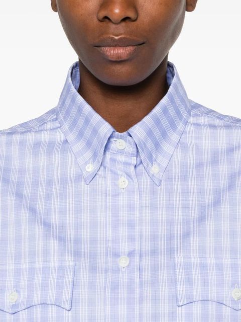 Miu Miu checked shirt - Blue