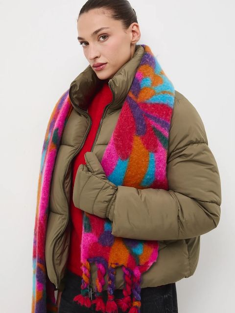 Medicine kurtka damska kolor zielony zimowa oversize