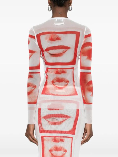 Jean Paul Gaultier eye print T-shirt - White