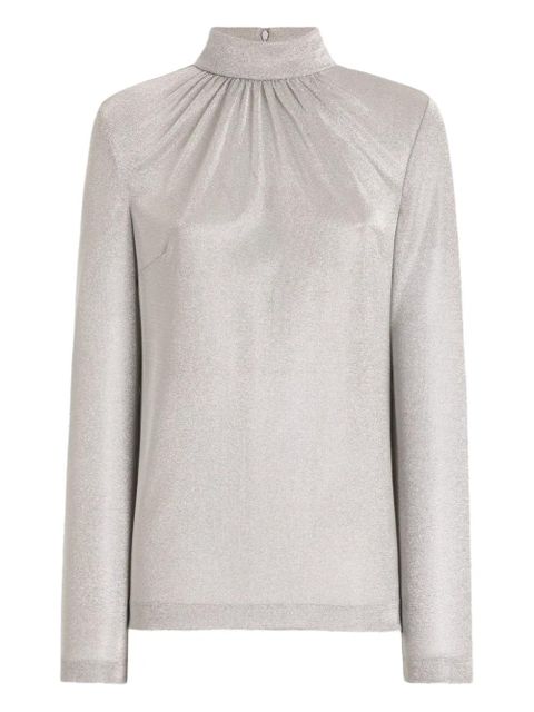 Dolce & Gabbana lamé jersey top - Grey - zdjęcie produktu nr 1