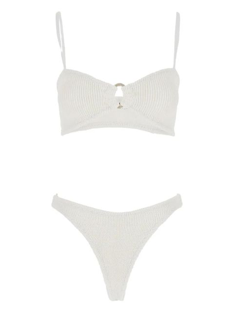 Hunza G Misty pearly-hoop bikini - White