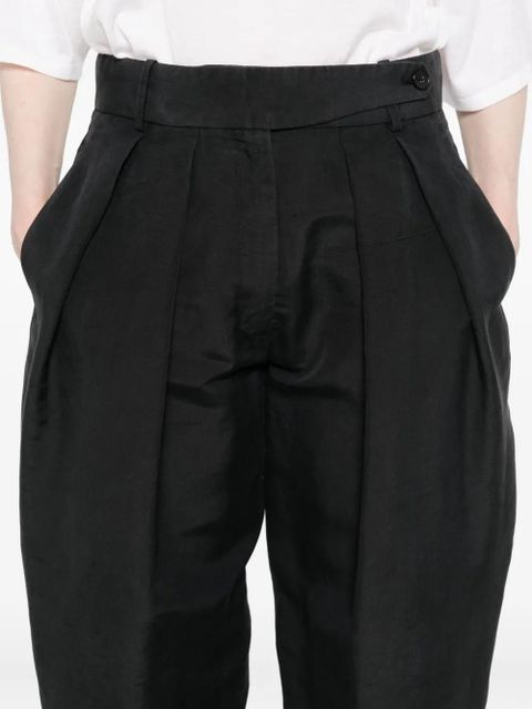 The Row pleated trousers - Black