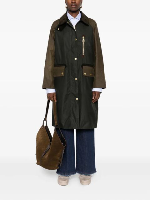 Barbour raglan-sleeve buttoned coat - Green - zdjęcie produktu nr 2