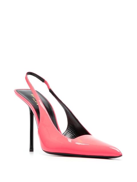 Saint Laurent Kiss 105 slingback pumps - Pink - zdjęcie produktu nr 2