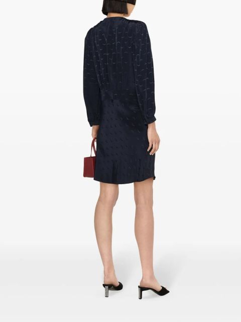 Zadig&Voltaire Rhodri wings-jacquard dress - Blue