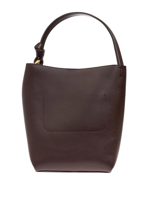 JW Anderson leather shoulder bag - Brown