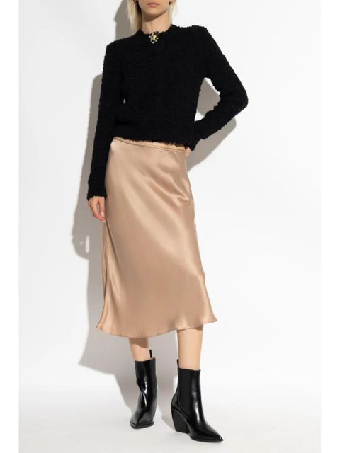 Blumarine bias-cut silk shirt - Neutrals