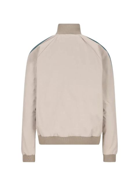 Miu Miu striped logo jacket - Neutrals