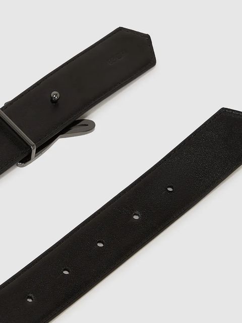 Karl Lagerfeld pasek skórzany dwustronny K/AUTOGRAPH