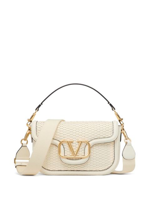 Valentino Garavani Alltime woven leather shoulder bag - Neutrals - zdjęcie produktu nr 1
