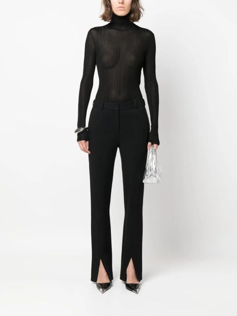 TOM FORD roll-neck ribbed-knit jumper - Black - zdjęcie produktu nr 2