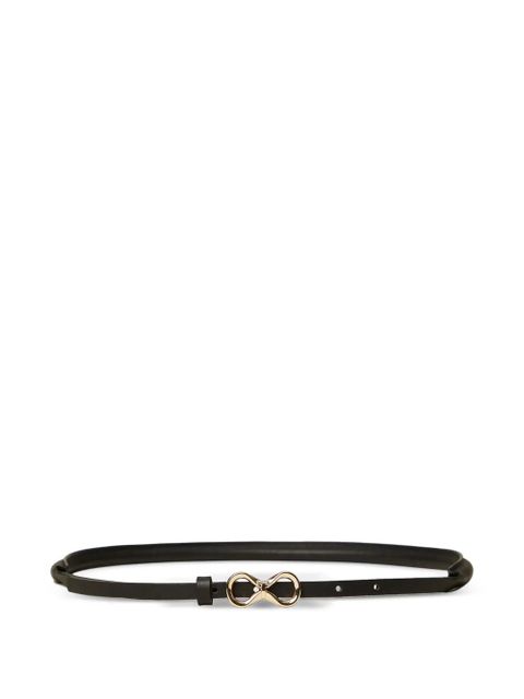 TWINSET logo-buckle leather belt - Black - zdjęcie produktu nr 1