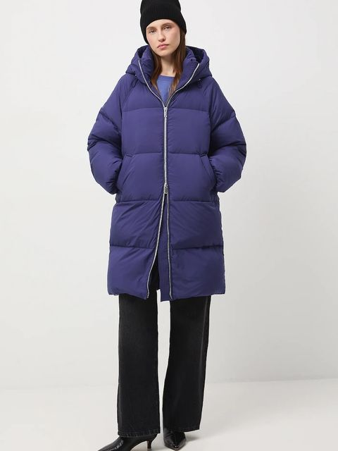 Medicine płaszcz puchowy kolor fioletowy - zdjęcie produktu nr 1