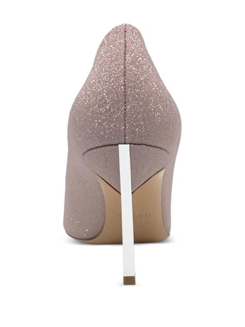 Casadei Blade glitter-effect pointed-toe heeled pumps - Pink