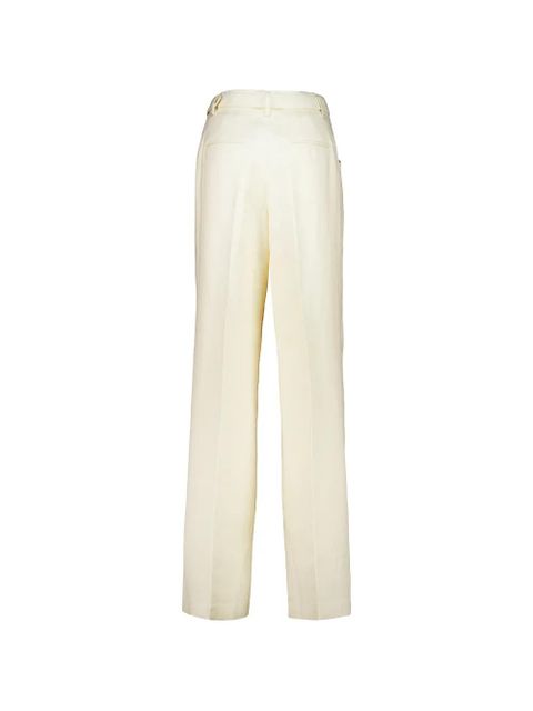 Gabriela Hearst Norman textured-linen trousers - Neutrals