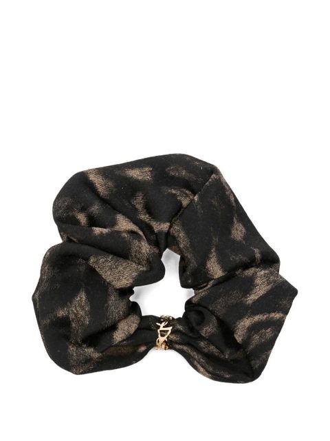 Saint Laurent silk-cashmere hair scrunchie - Black - zdjęcie produktu nr 1