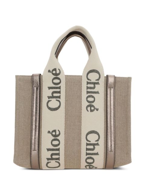 Chloé small Woody tote bag - Neutrals - zdjęcie produktu nr 2