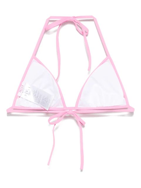 PUCCI Marmo-print bikini top - Pink