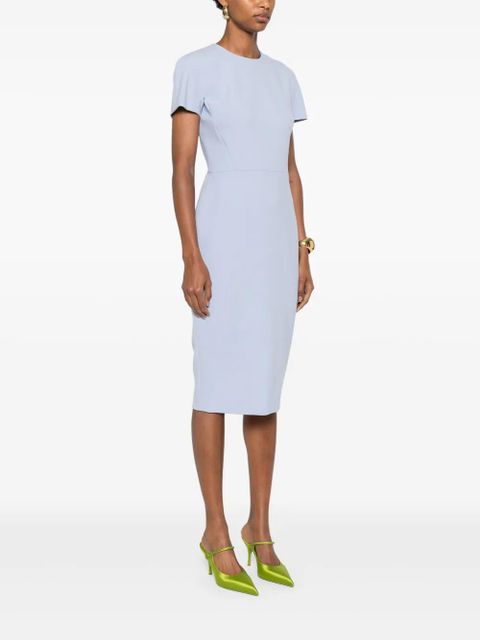 Victoria Beckham crew-neck midi dress - Blue