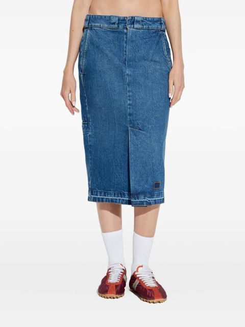 Maison Margiela welt-pocket denim skirt - Blue - zdjęcie produktu nr 1