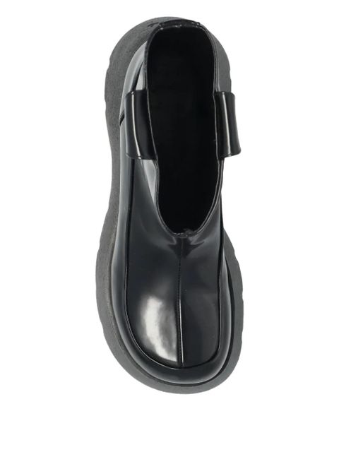 GANNI buckle platform boots - Black