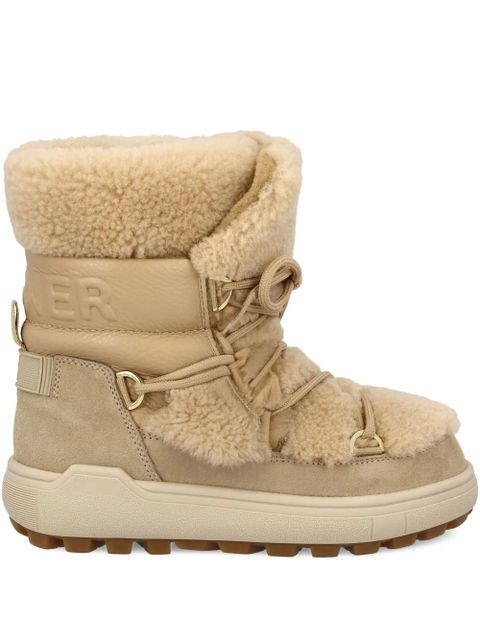BOGNER shearling leather ankle boots - Neutrals - zdjęcie produktu nr 1
