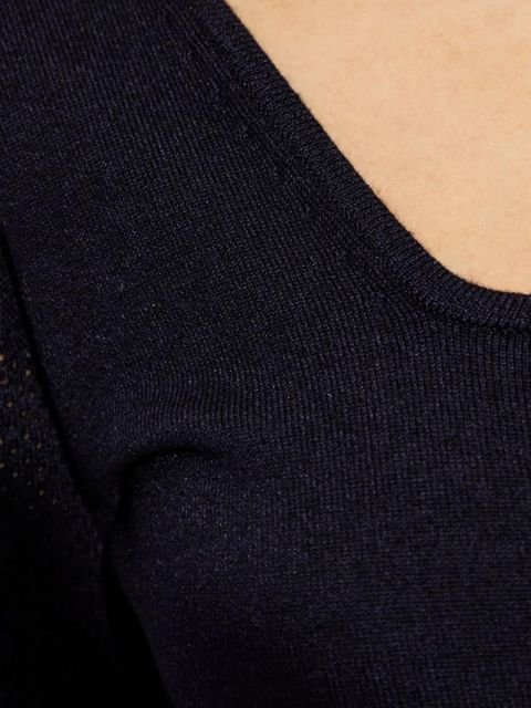 Max Mara Sophia square neck dress - Blue