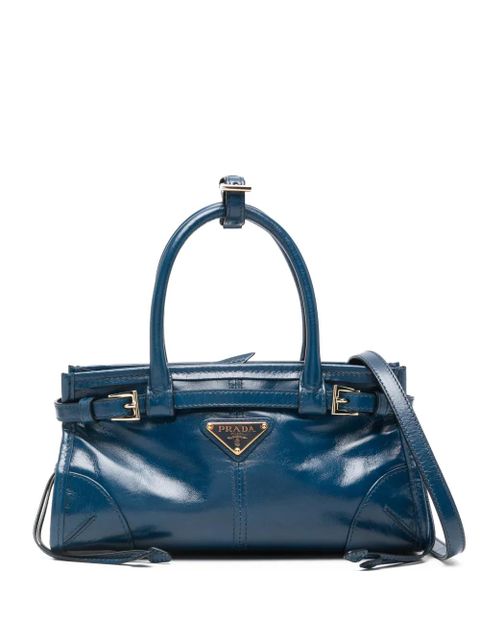 Prada mini Bonnie buckle-detail tote bag - Blue - zdjęcie produktu nr 1