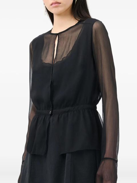 OUR LEGACY peplum-hem blouse - Black