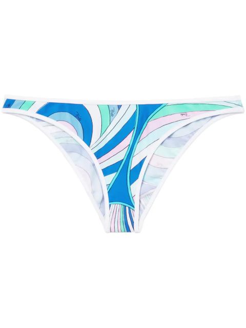 PUCCI Iride-print bikini bottoms - Blue
