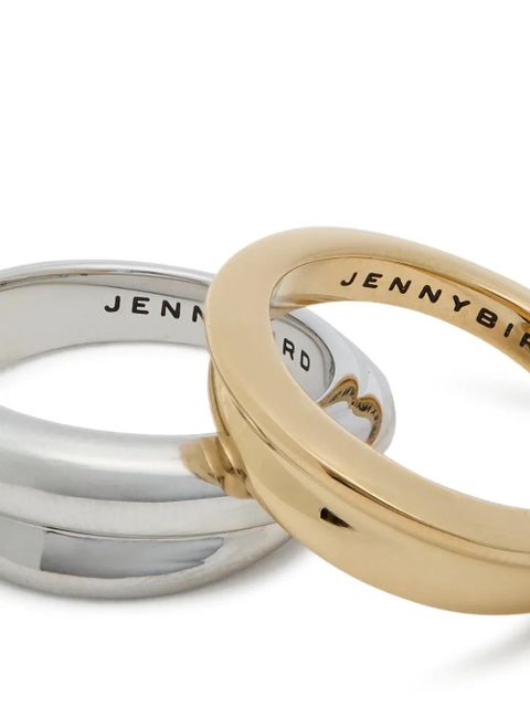 Jenny Bird Lennon two tone ring (set of two) - Silver - zdjęcie produktu nr 2